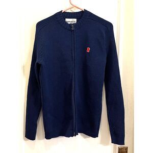 Montant Pull Blue 100% Wool Crewneck Pullover Sweater Top  Mens Size Medium